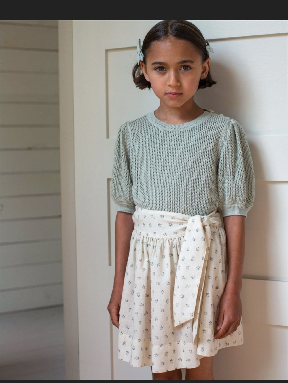 Soor Ploom Lupe Skirt In "Floret Print", 3Y